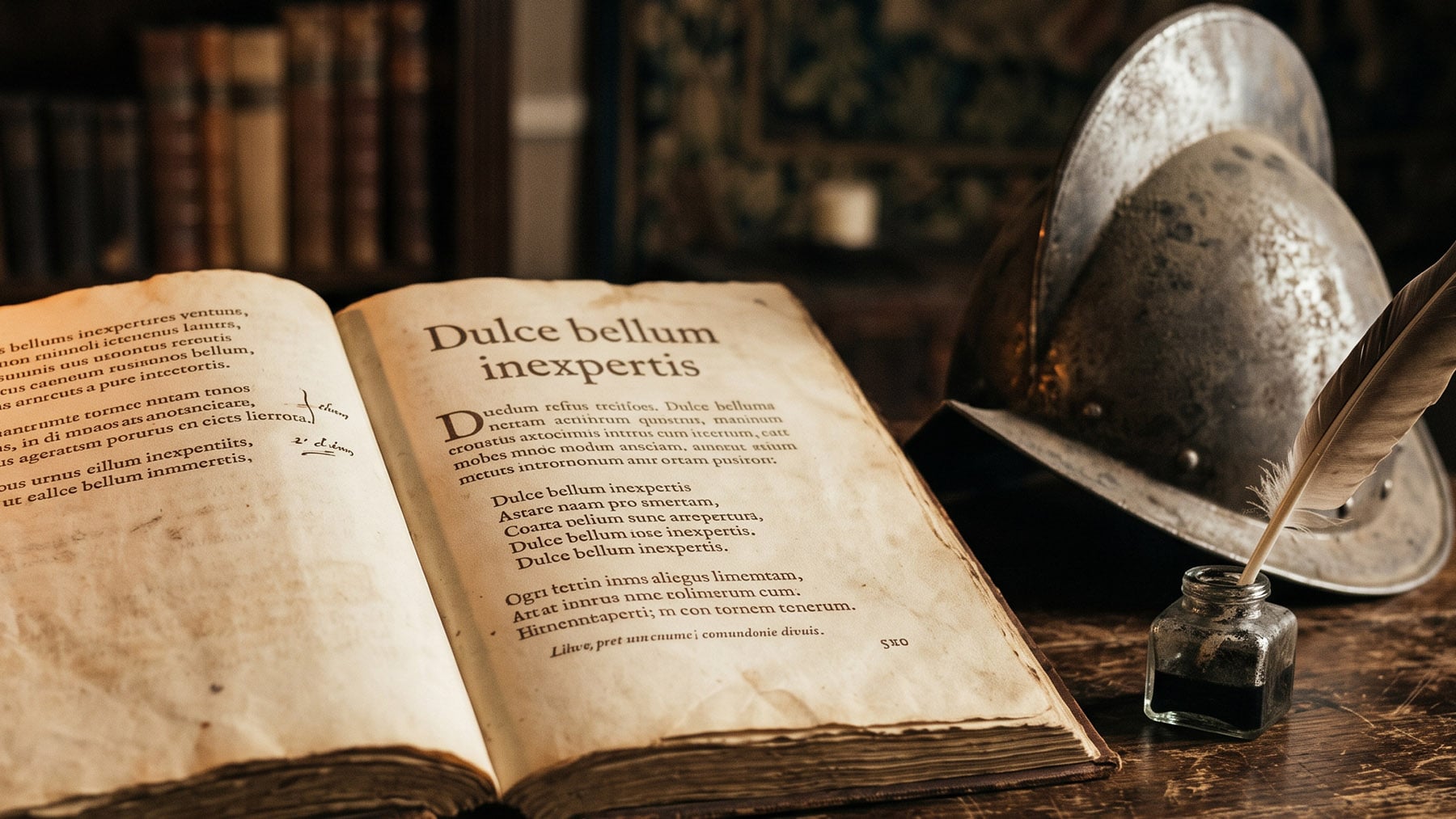 Cuál es el significado del proverbio latín: Dulce bellum inexpertis