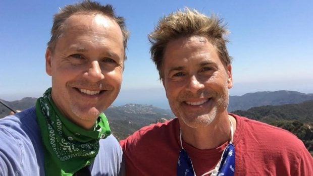 Los hermanos Chad y Rob Lowe en una imagen compartida en redes sociales (Instagram).