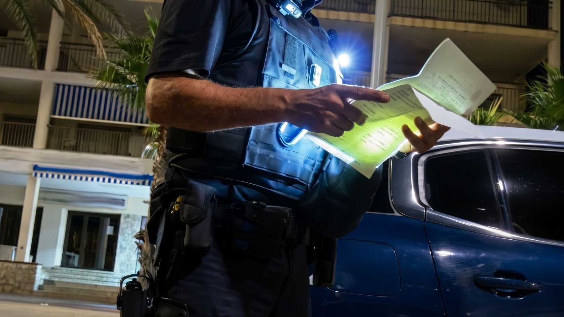 Un ladrón argelino amenaza con tirarse de un puente con el botín robado para evitar ser detenido por la Policía en Palma