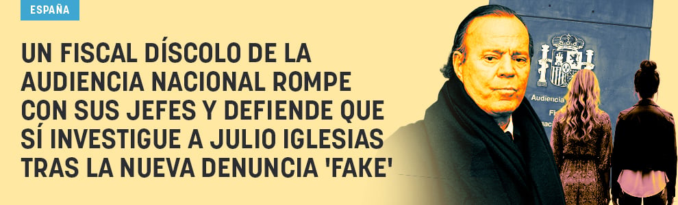 Un fiscal díscolo rompe con sus jefe de la Audiencia Nacional: sí puede investigar a Julio Iglesias tras la nueva denuncia