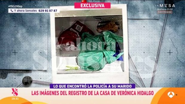 Imágenes del registro de la vivienda de Verónica Hidalgo. (Foto: Europa Press)