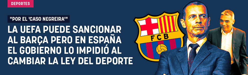 La UEFA puede sancionar al Barça por el