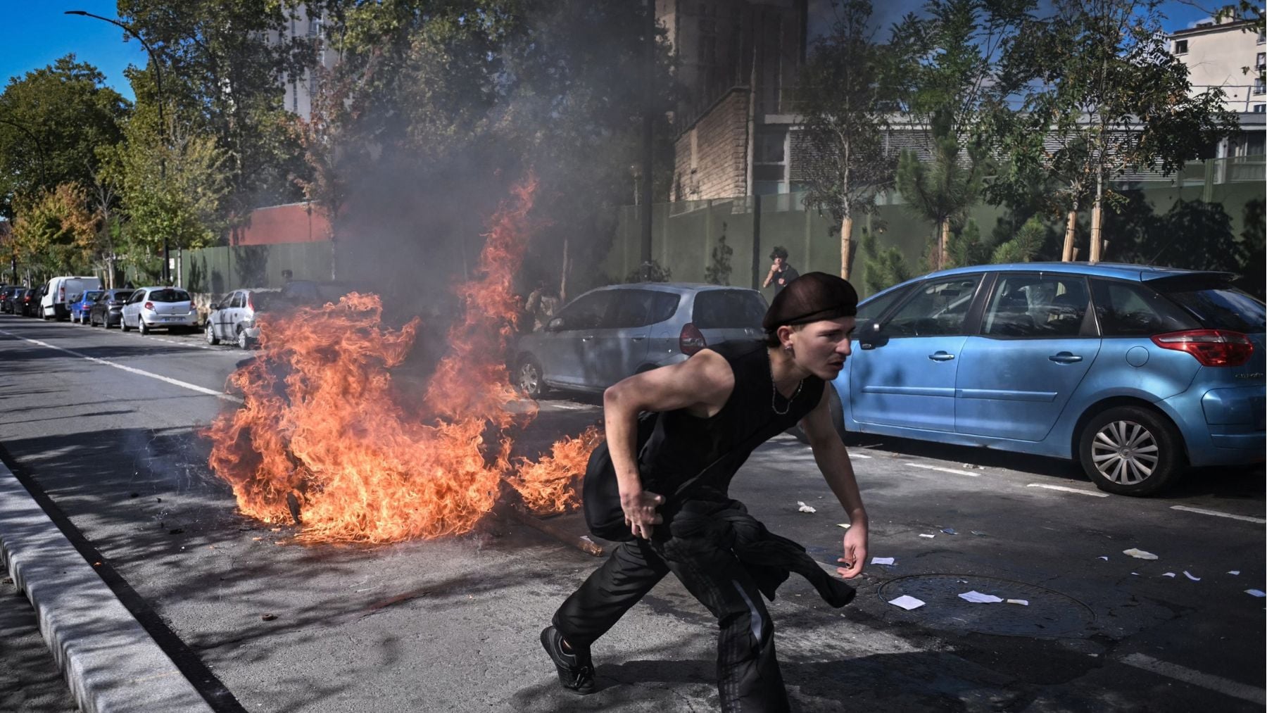 Casi 2.000 detenidos en Francia en las protestas estudiantiles secundadas por los sindicatos