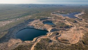 Los antiguos pozos de la mina de oro de Kidston, en Queensland