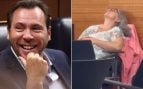Óscar Puente se ríe de una concejal de Vox que está enferma por recostarse durante un pleno