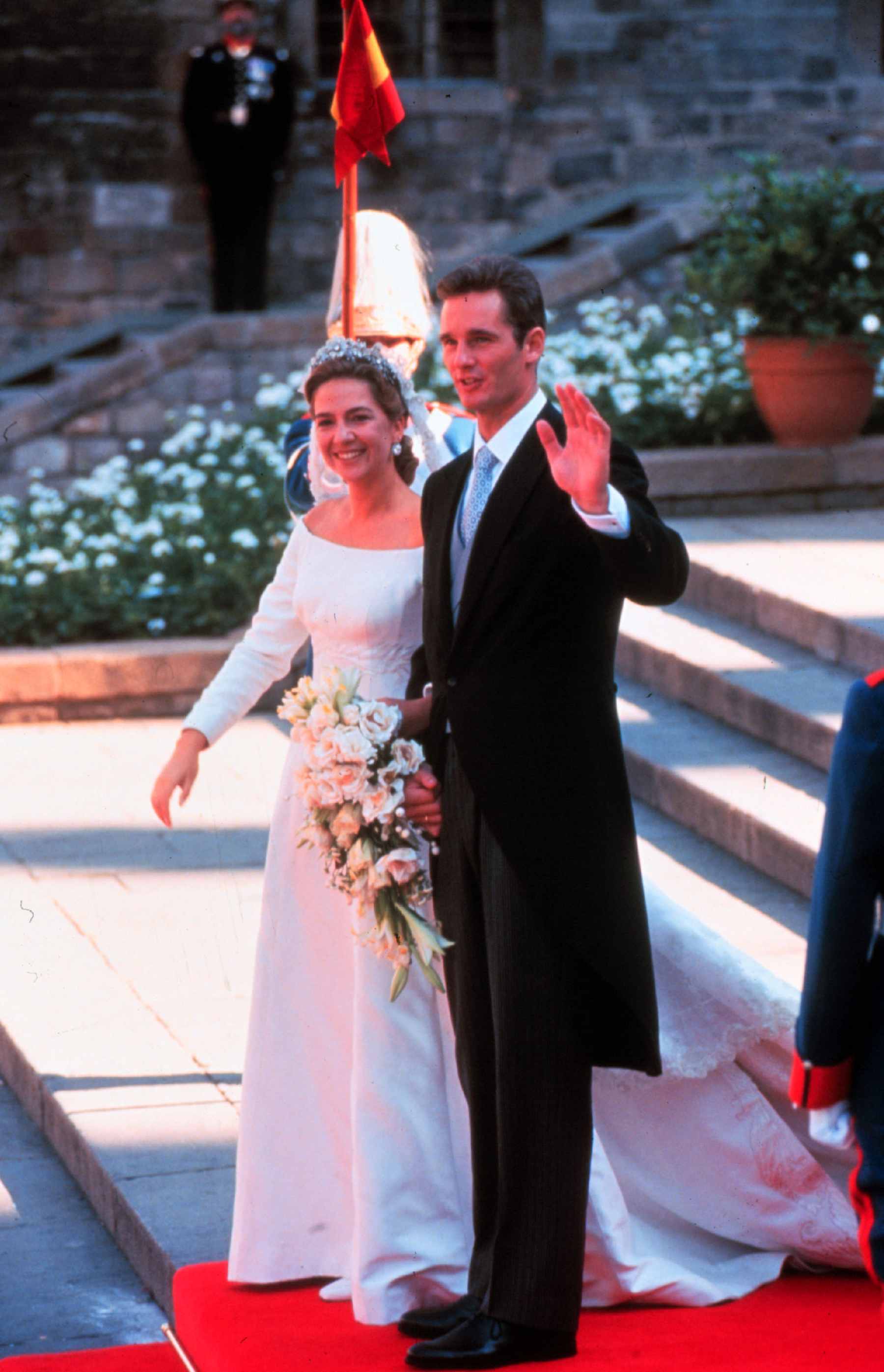 La infanta Cristina e Iñaki Urdangarin el día de su boda. (Foto: Europa Press)