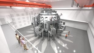 El tokamak SPARC de Commonwealth Fusion Systems en su sala de montaje