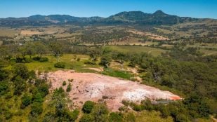 La zona quemada del monte Wingen, en Nueva Gales del Sur