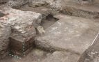 Restos de la puerta principal del campamento romano de Apulum, en Alba Iulia, Rumanía, durante la excavación. Foto: Anca Timofan
