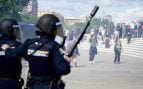 Diez policías heridos tras los disturbios de grupos de ultraizquierda frente al Palacio de Las Artes en Valencia
