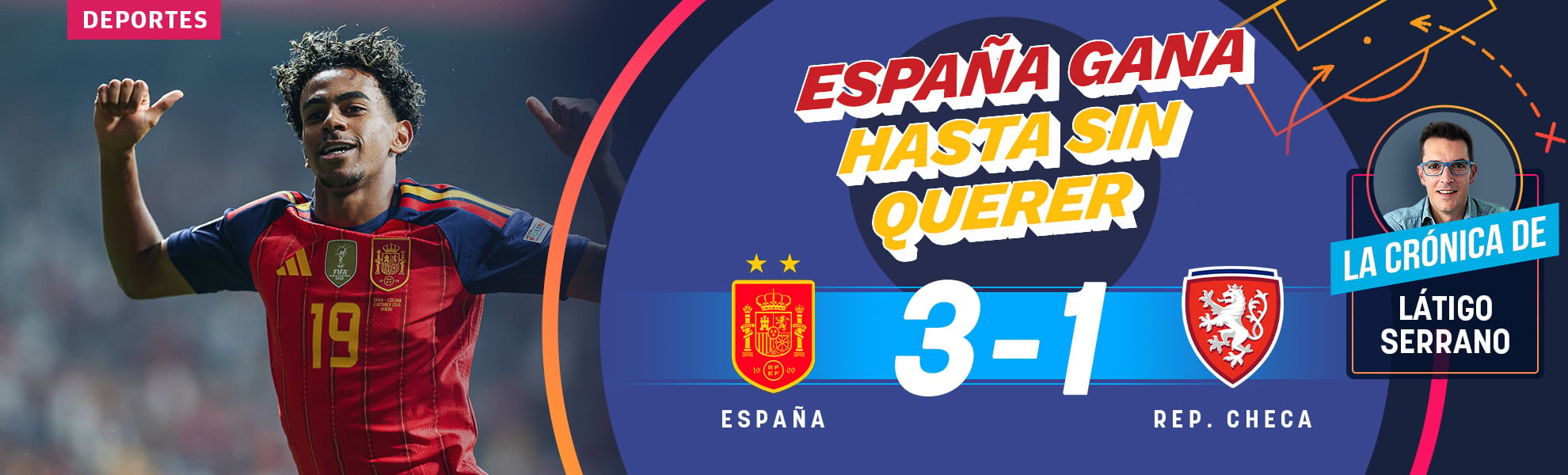 España gana hasta sin querer