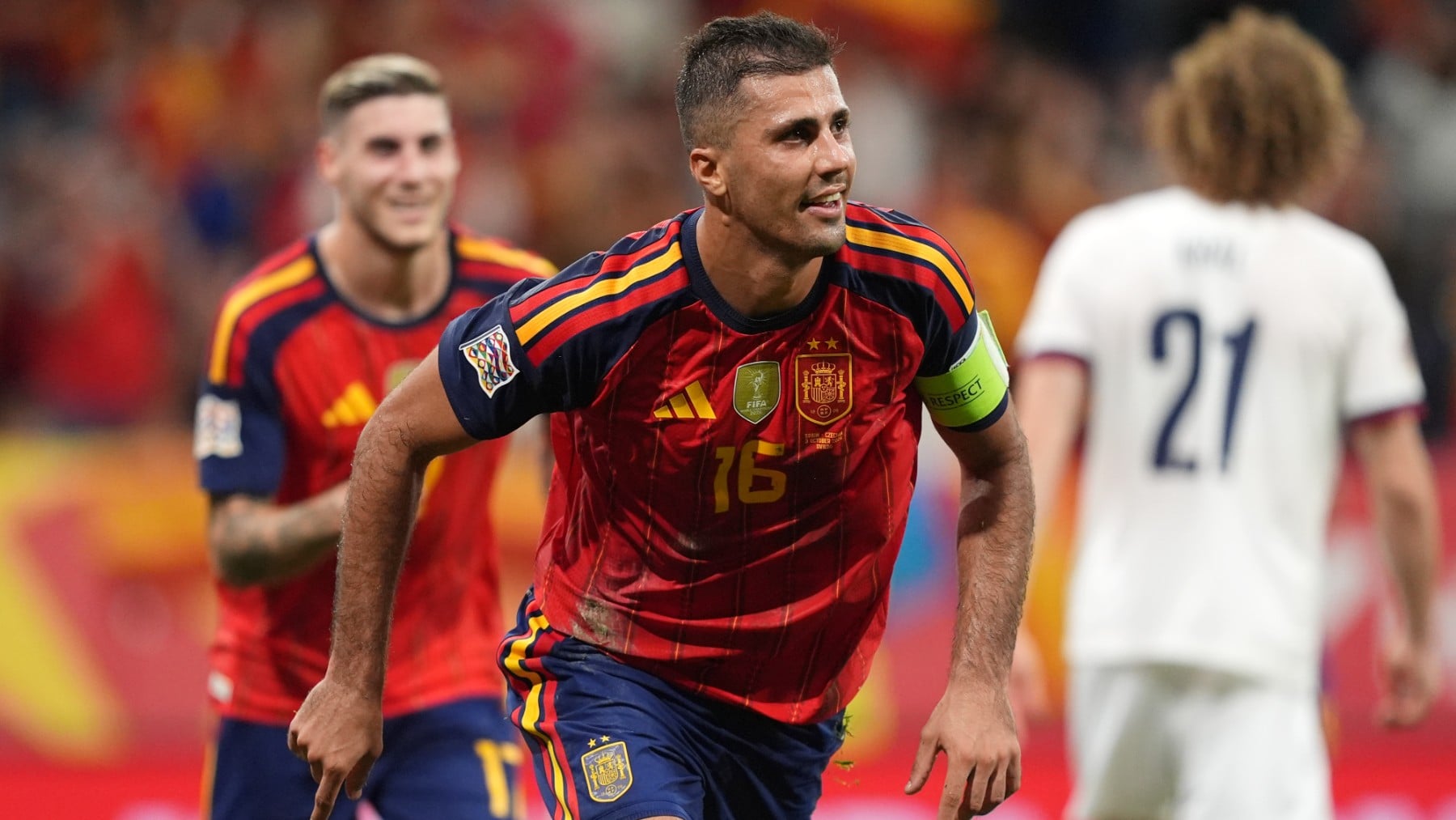 El capitán Rodri se reencuentra más de dos años después con el gol con España