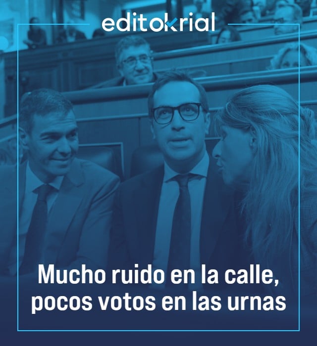 Mucho ruido en la calle, pocos votos aún en las urnas
