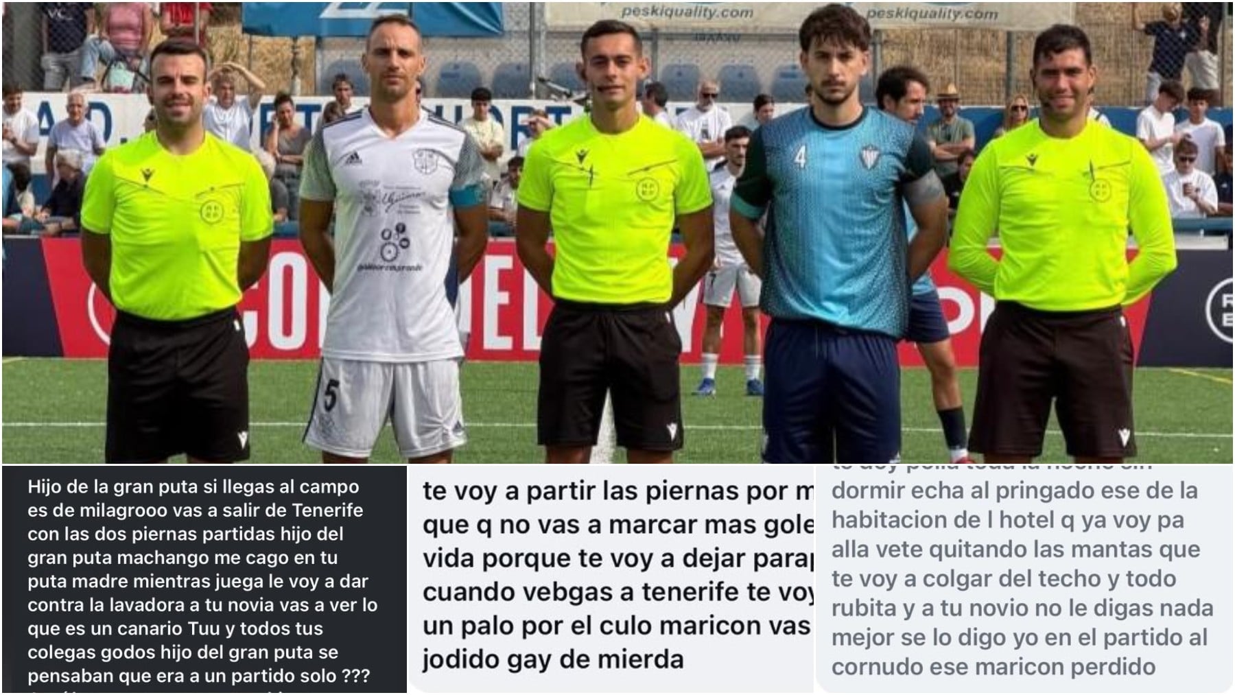 Jugadores del Sporting Hortaleza y sus familias fueron amenazados por aficionados del Güímar: Te voy a colgar del techo
