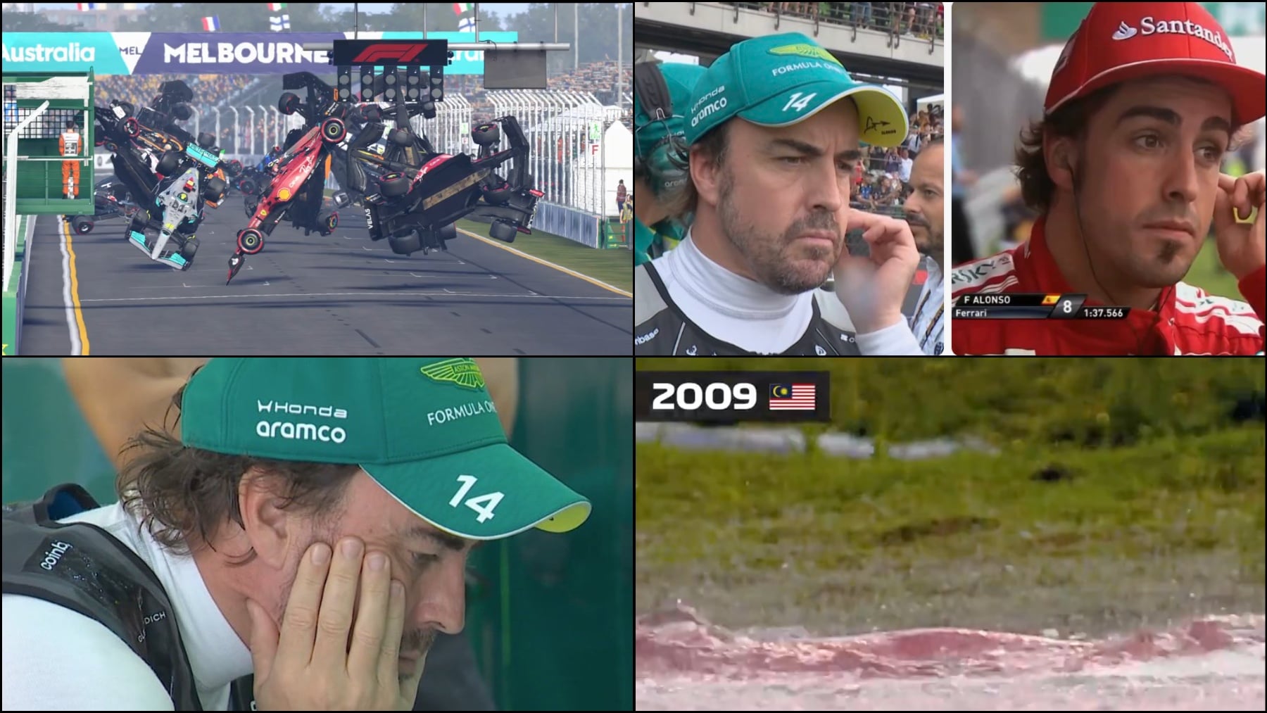 Las redes no se apiadan de la vergonzosa imagen de la F1: críticas y lluvia de memes del apagón de Sepang