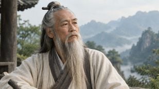 Lao Tsé. Imagen generada con IA.