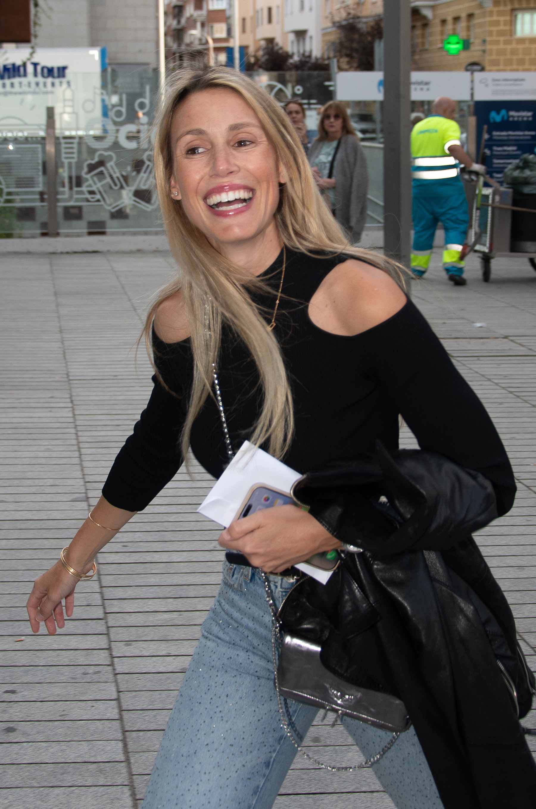 Maribel Nadal en las inmediaciones del Movistar Arena. (Foto: Europa Press)