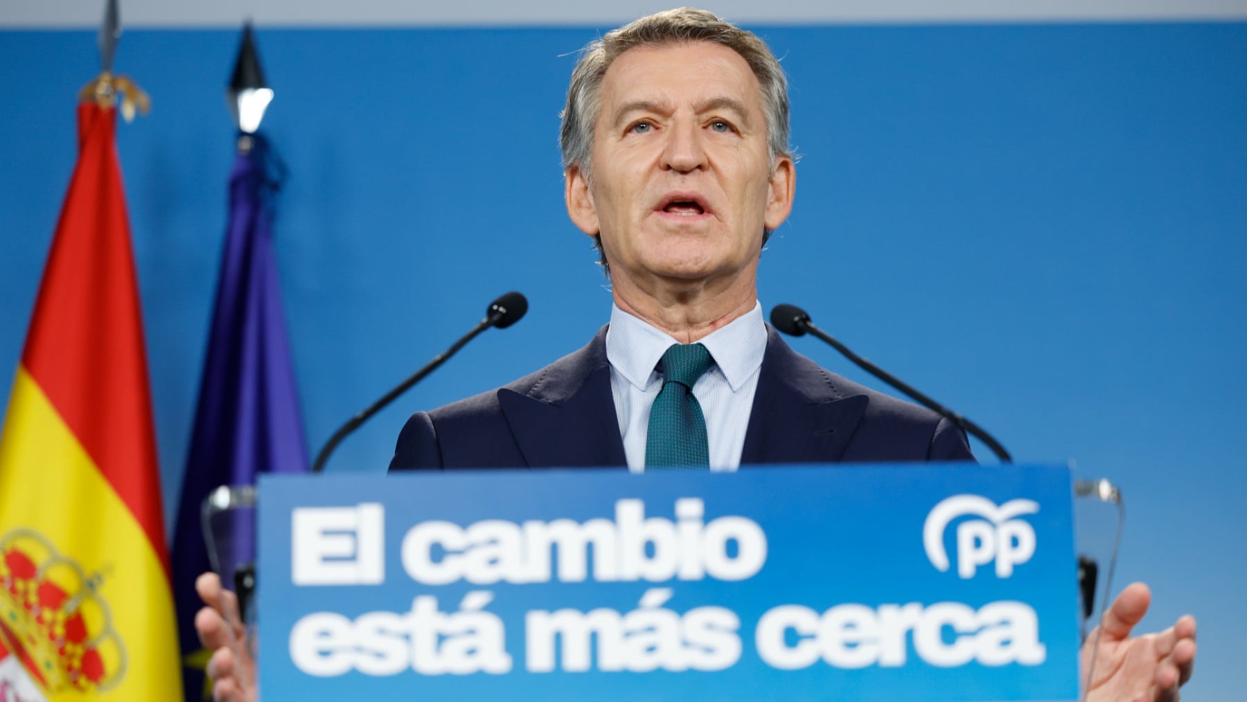 Feijóo en Génova. (Foto: PP)