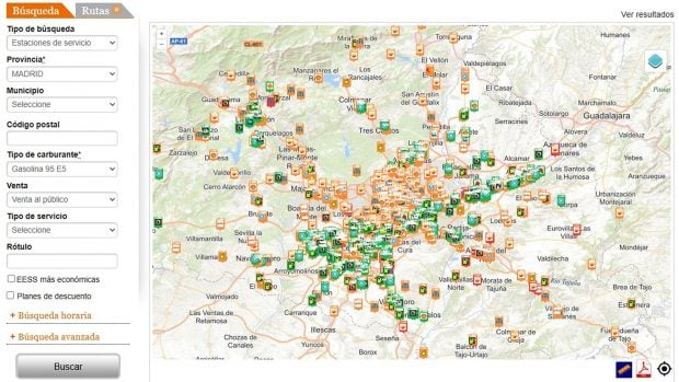 precio gasolina 8 octubre Madrid