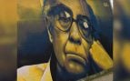Grafiti de José Saramago en la calle Afonso de Albuquerque, cerca de la estación de tren de Agualva-Cacém (Portugal). Foto: GualdimG vía Wikimedia Commons - CC BY-SA 4.0