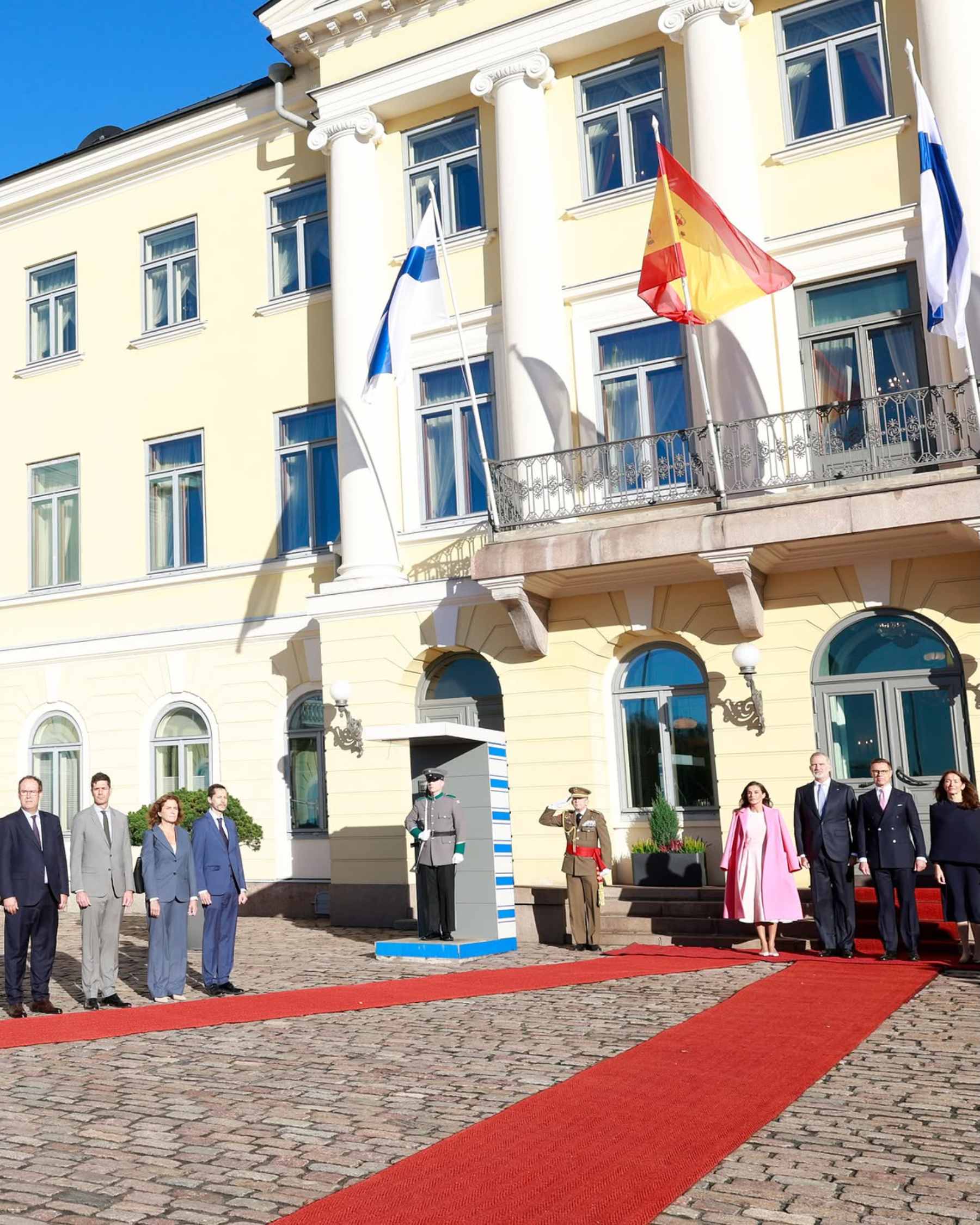 Los Reyes Felipe y Letizia en Finlandia. (Foto: Casa Real)