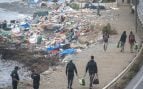 Campamento desalojado residuos Ceuta