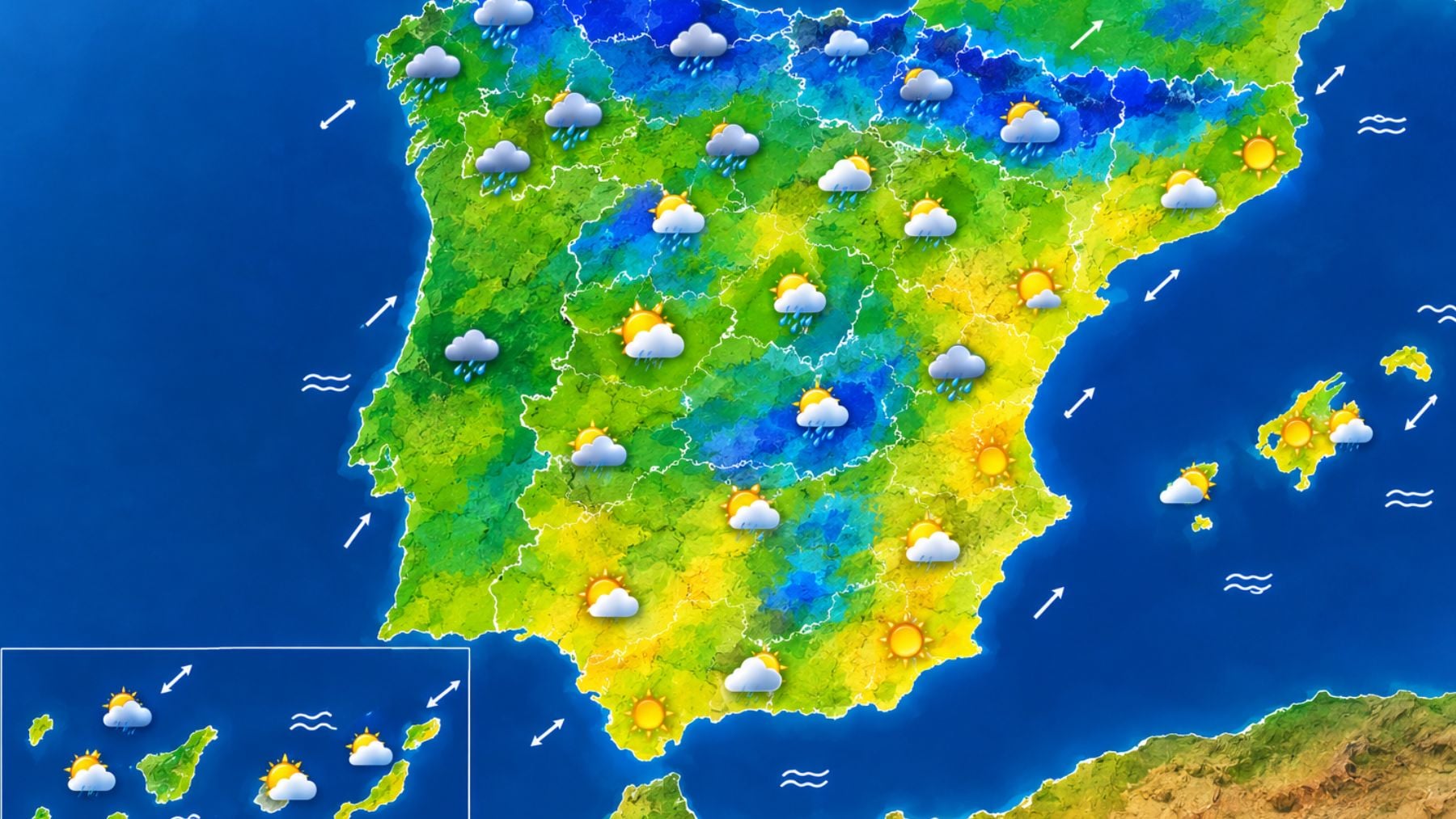 El tiempo cambia por completo para el puente del Pilar: una vaguada con aire polar amenaza con traer frío y lluvias a España