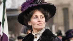 Emmeline Pankhurst. Imagen generada con IA.