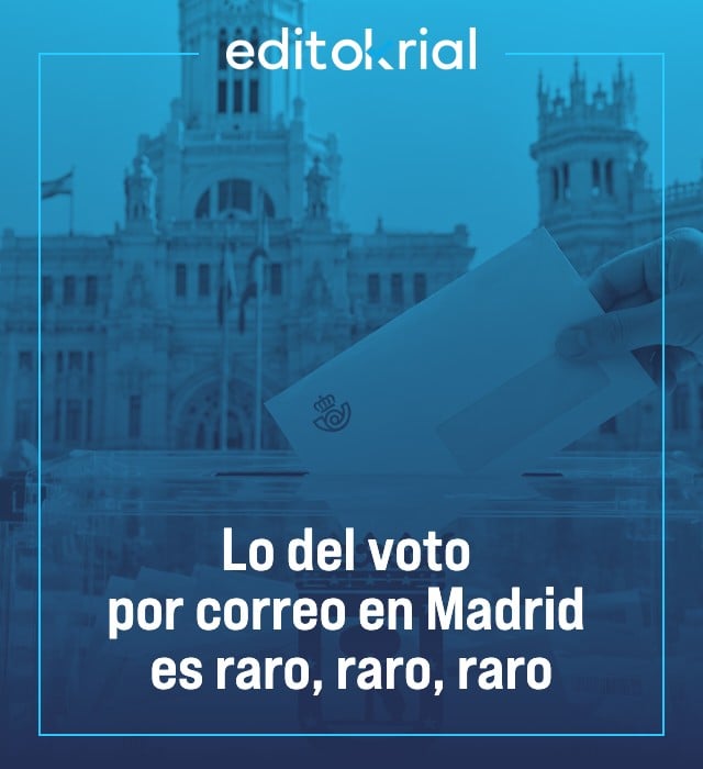 Lo del voto por correo en Madrid es raro, raro, raro