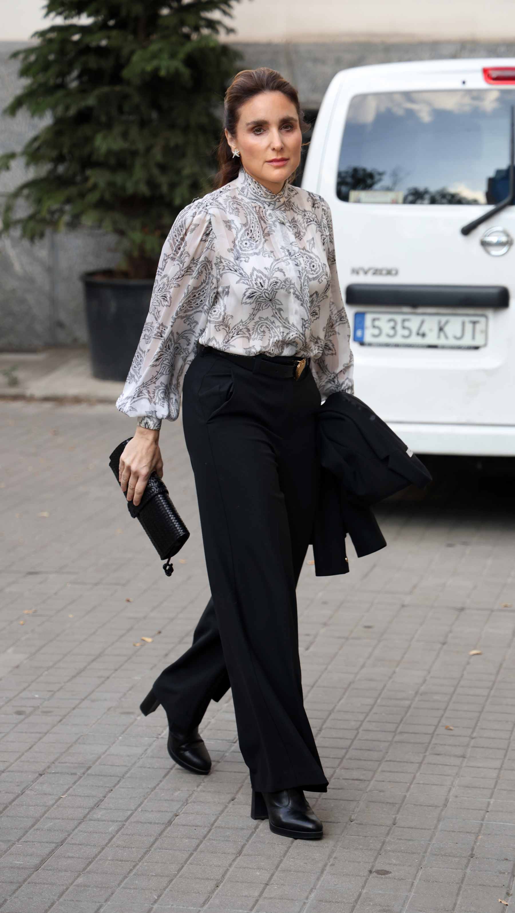 Paloma Segrelles acude a la misa funeral en memoria de Genoveva Conde de Oya. (Foto: Europa Press)