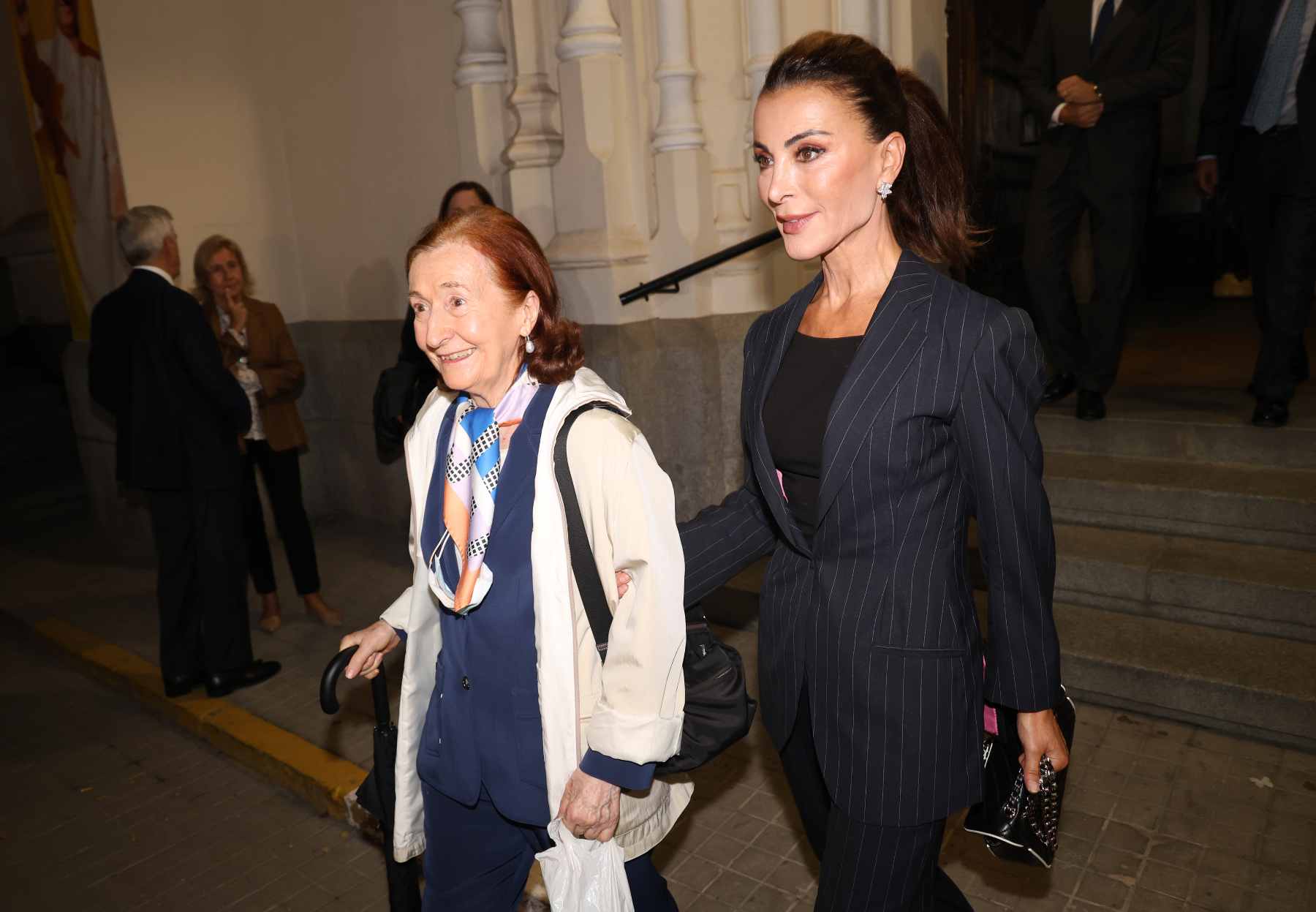 Silvia Gómez Cuétara acude a la misa funeral en memoria de Genoveva Conde de Oya. (Foto: Europa Press)