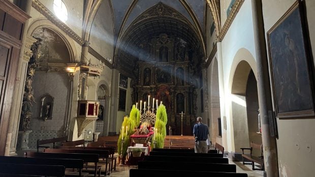 Llit de la Mare de D&eacute;u en la iglesia de Sant Jeroni.