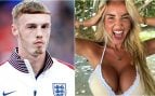 Cole Palmer y su novia.