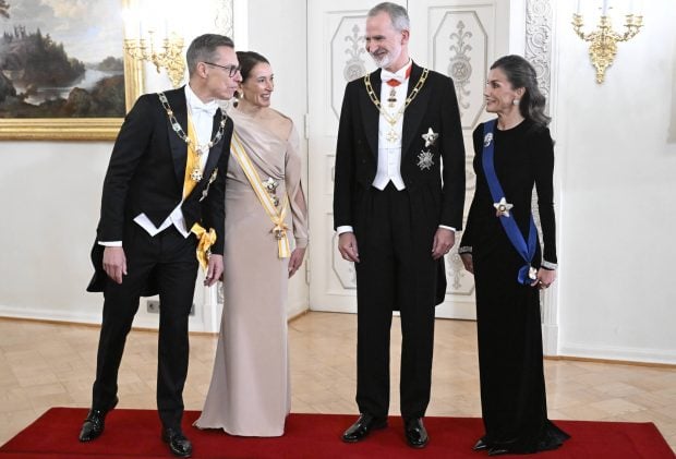 La Reina Letizia en la cena de gala en Finlandia