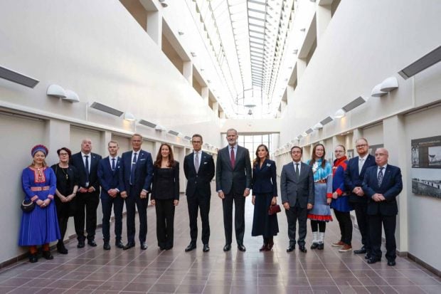 Los Reyes Felipe y Letizia en su viaje de Estado en Finlandia. (Foto: EFE)