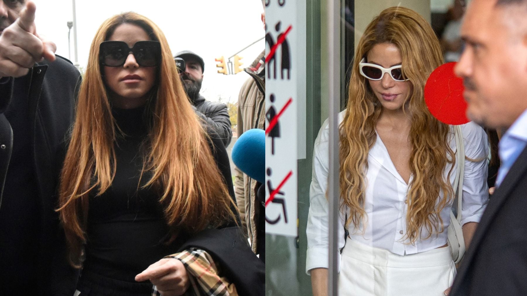 Shakira en su primer y último cara a cara con Piqué. (Fotos: Europa Press)