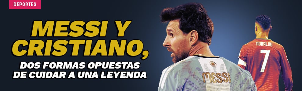 Messi y Cristiano, dos formas opuestas de cuidar a una leyenda