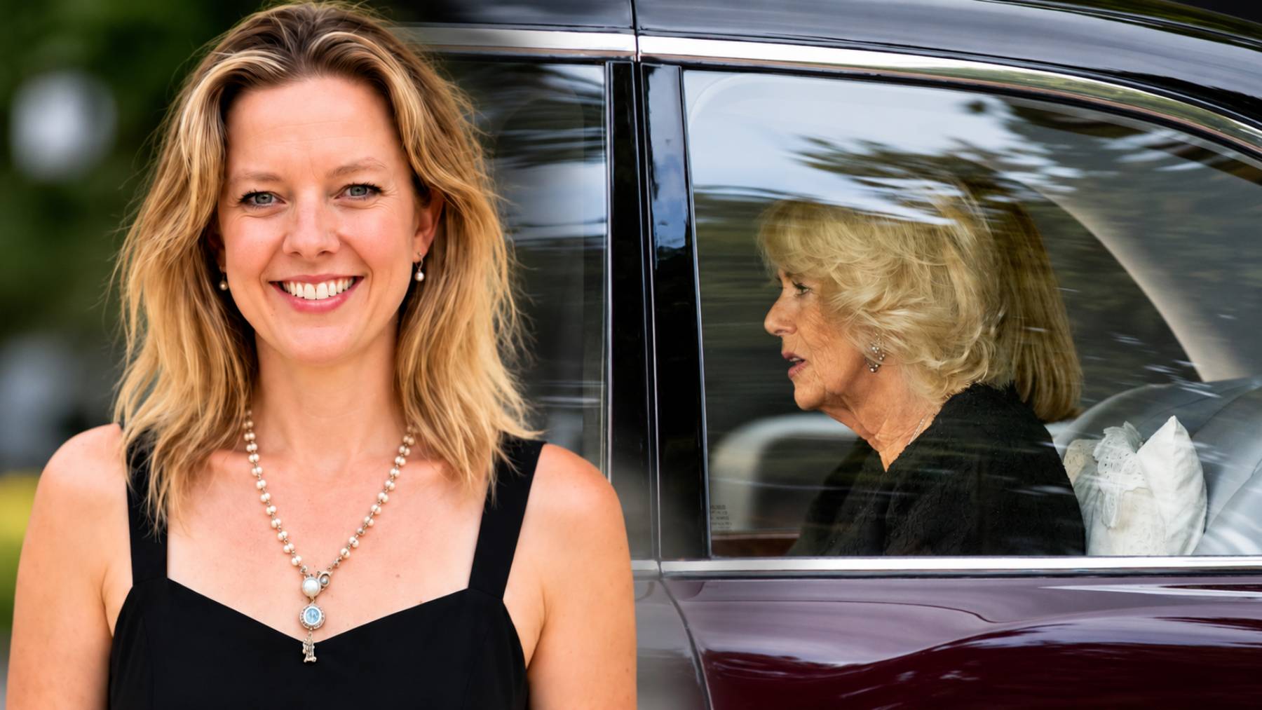Hannah Terry y la reina Camila. (Foto: Europa Press y Policía de Norfolk)