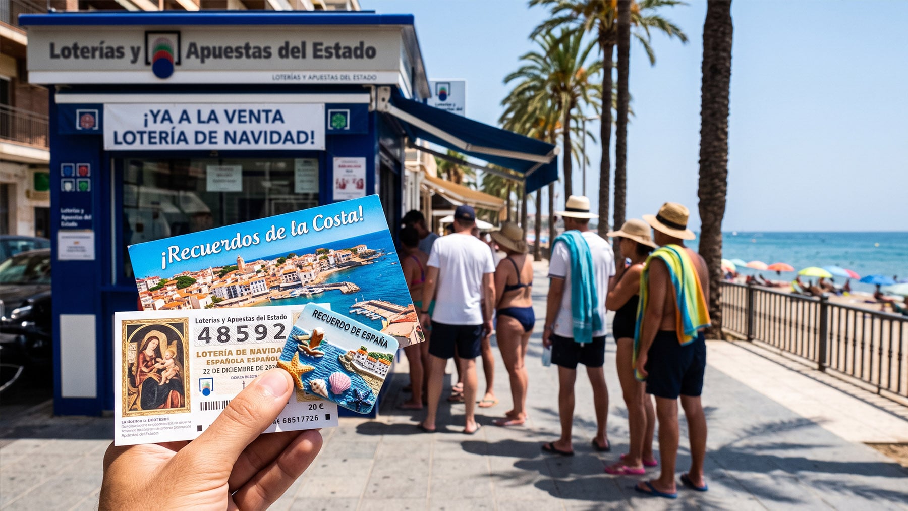 La psicología sugiere que las personas que compran décimos de la Lotería de Navidad en su lugar de vacaciones no lo hacen por superstición: es como comprar un