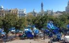 acampada Valencia mascletá suspendida