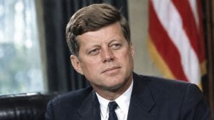 John F. Kennedy. Imagen generada con IA.