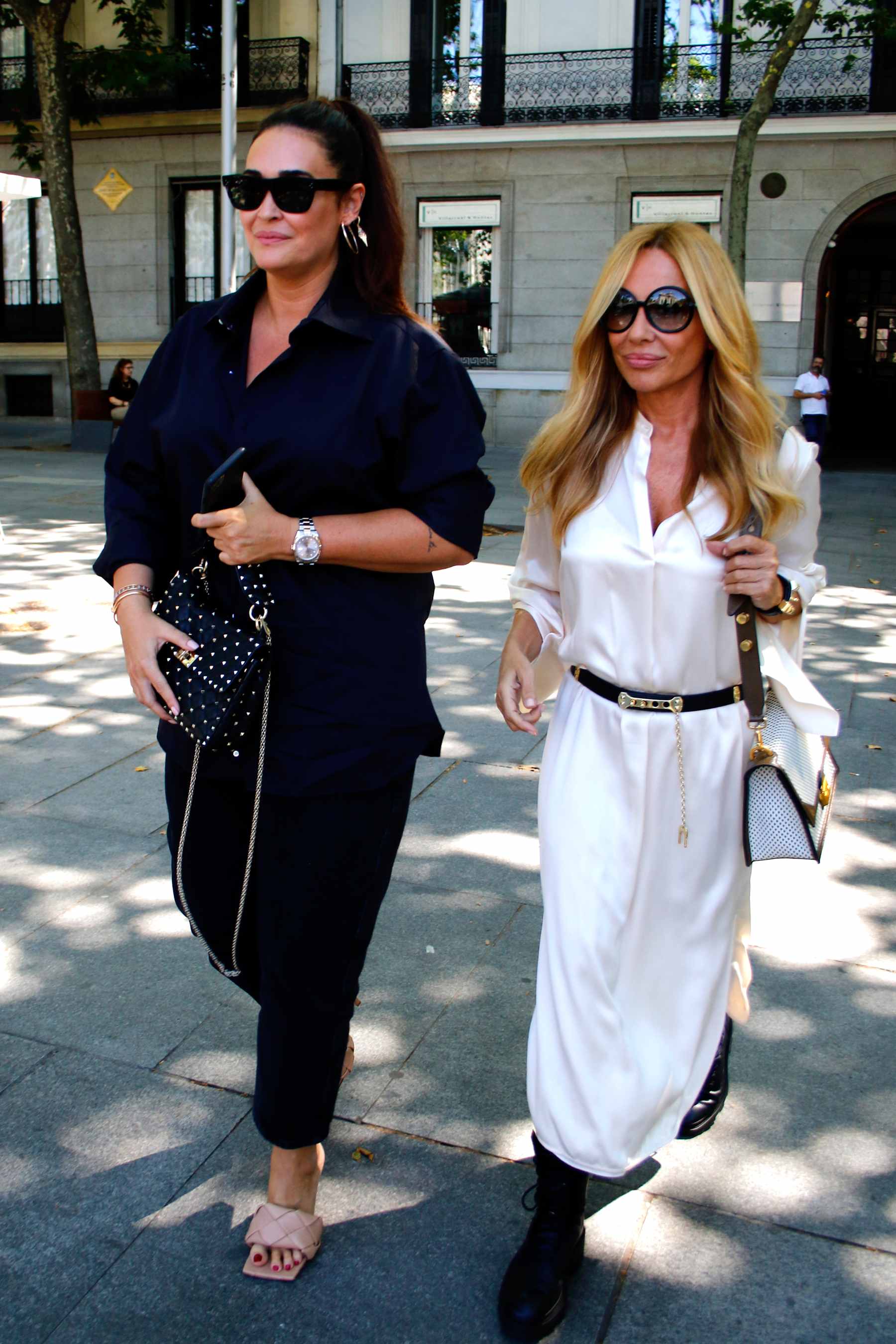 Marta S&aacute;nchez y Vicky Mart&iacute;n Berrocal en Madrid. (Foto: Europa Press)