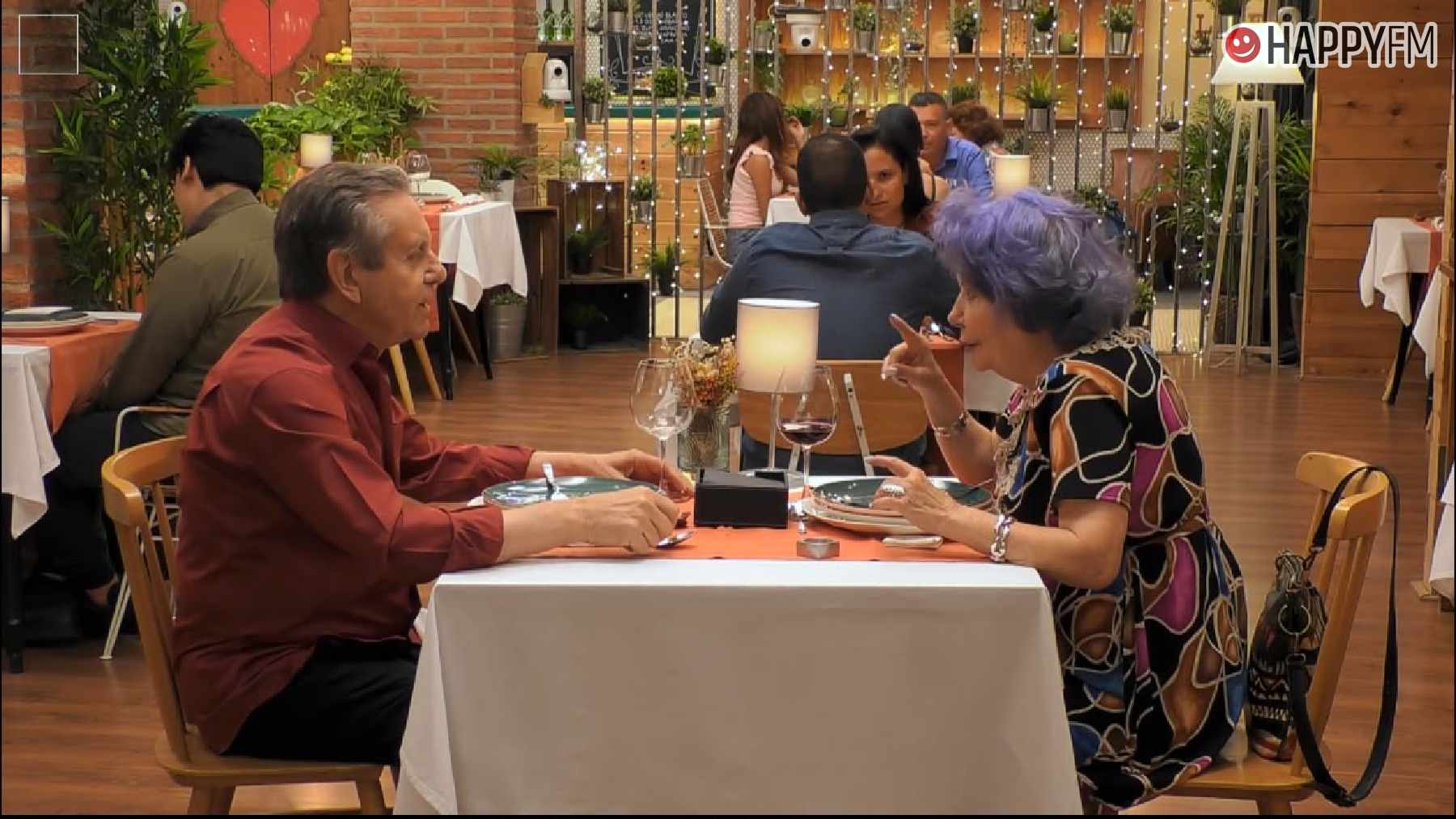 Tremendo enfado de una comensal de