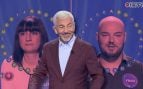 Carlos Sobera en un montaje de imáges con los concursantes de Rueda la letra (Foto: Mediaset).