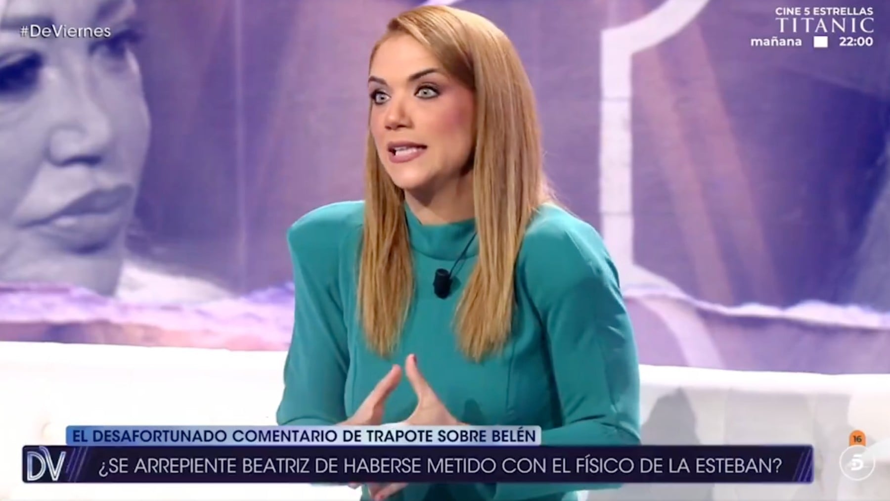 Beatriz Trapote habla de Belén Esteban en ‘¡De viernes!’ (Mediaset).