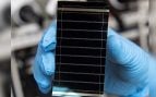 Una célula solar de perovskita, en una imagen del Laboratorio Nacional de Energías Renovables (NREL) de Estados Unidos. Foto: Dennis Schroeder / Laboratorio Nacional de Energías Renovables (NREL) vía Wikimedia Commons - Dominio público