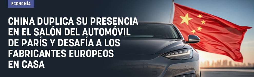 China duplica su presencia en el Salón del Automóvil de París y desafía a los fabricantes europeos en casa