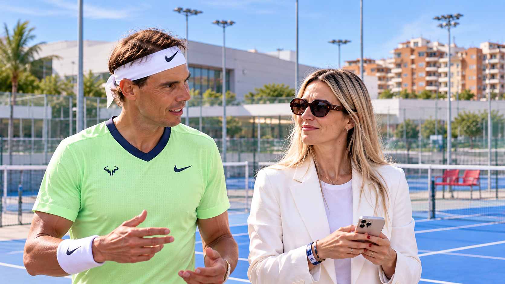 Rafa Nadal y su hermana Maribel. (Foto: Europa Press)