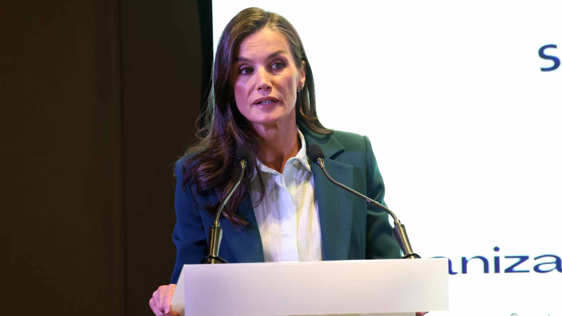 La Reina Letizia en el acto institucional del Día Mundial de la Salud Mental 2026. (Foto: Europa Press)