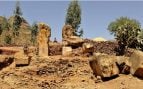 La zona de entrada del palacio Grat Be'al Gibri, en Yeha, en el norte de Etiopía, durante las excavaciones arqueológicas de 2009. Foto: Heritage (MDPI)